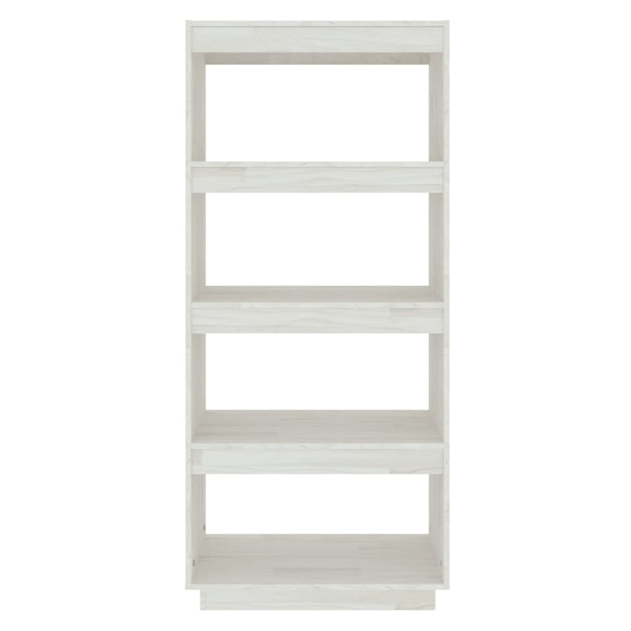 Boekenkast/Kamerscherm Massief Grenenhout 60 x 35 x 135 cm Wit