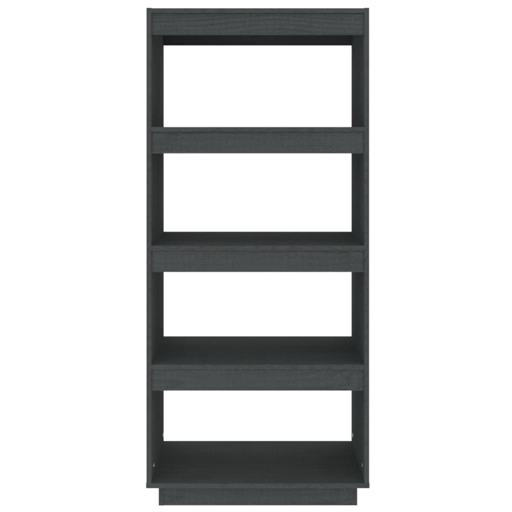 Boekenkast/Kamerscherm Massief Grenenhout 60 x 35 x 135 cm Grijs