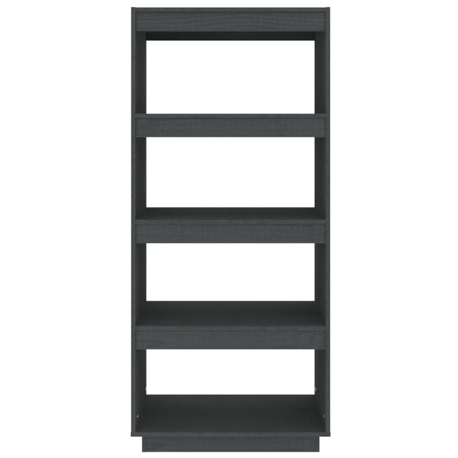 Boekenkast/Kamerscherm Massief Grenenhout 60 x 35 x 135 cm Grijs