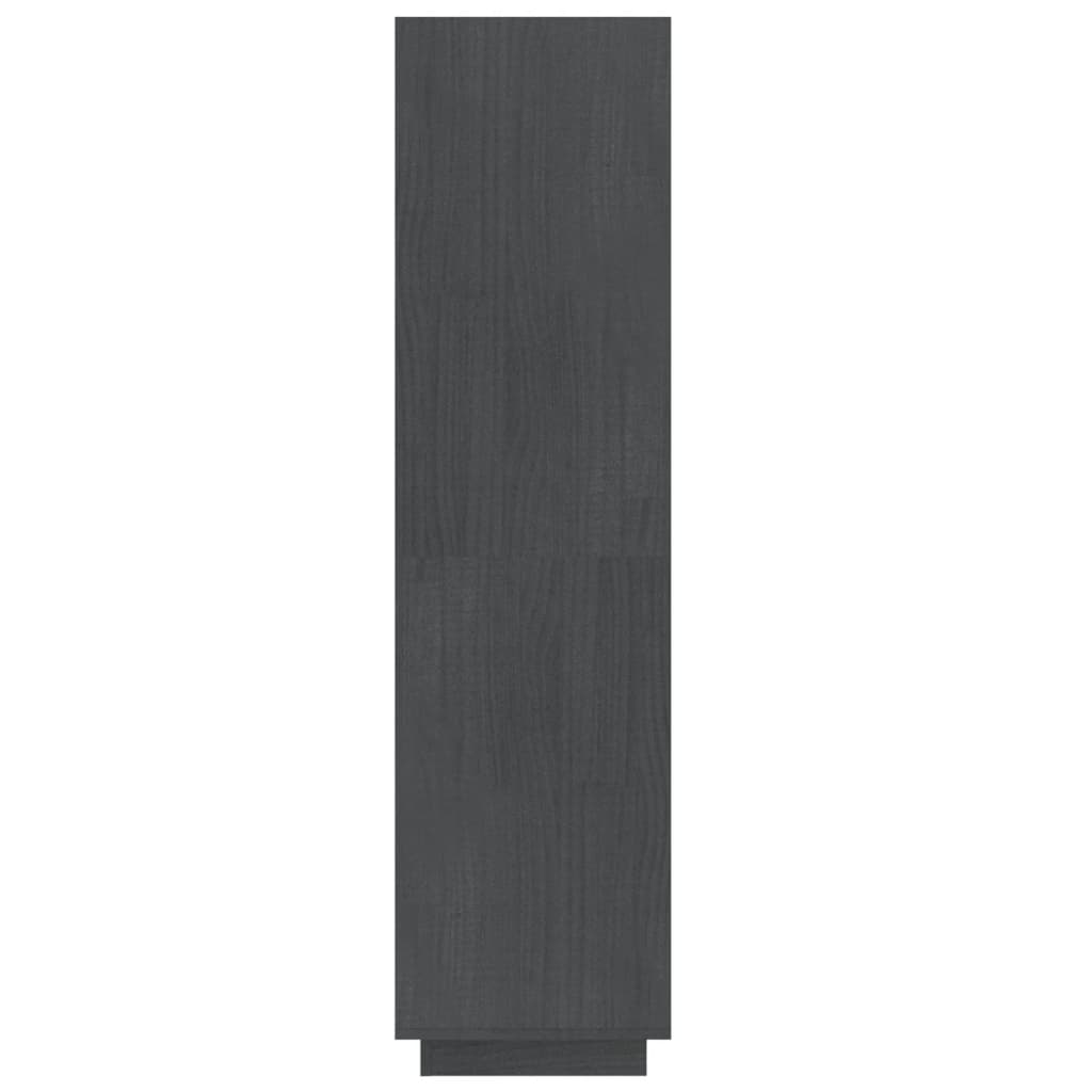 Boekenkast/Kamerscherm Massief Grenenhout 60 x 35 x 135 cm Grijs