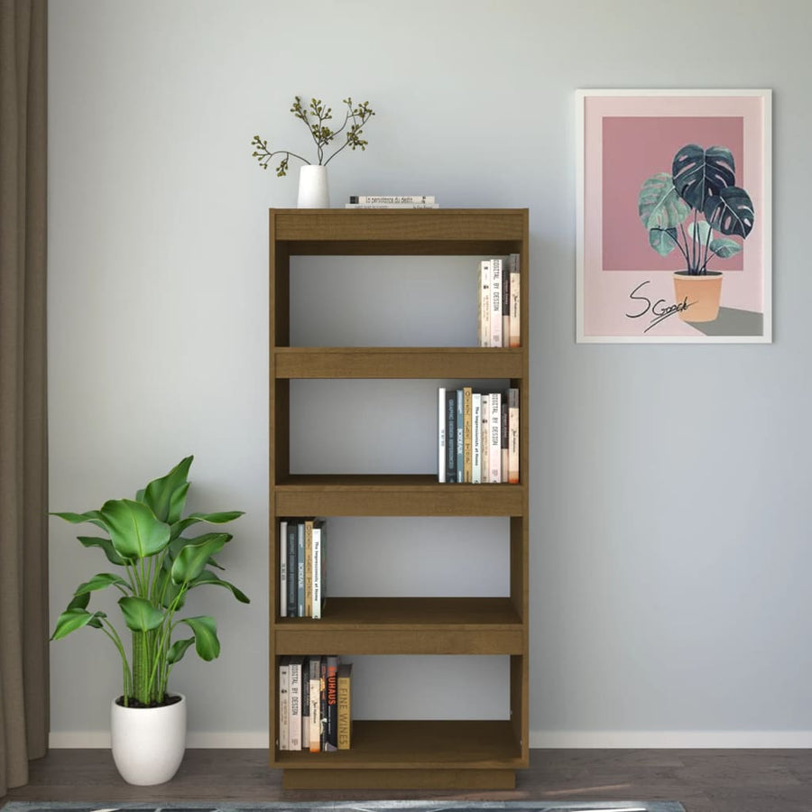 Boekenkast/Kamerscherm Grenenhout 60 x 35 x 135 cm Honingbruin