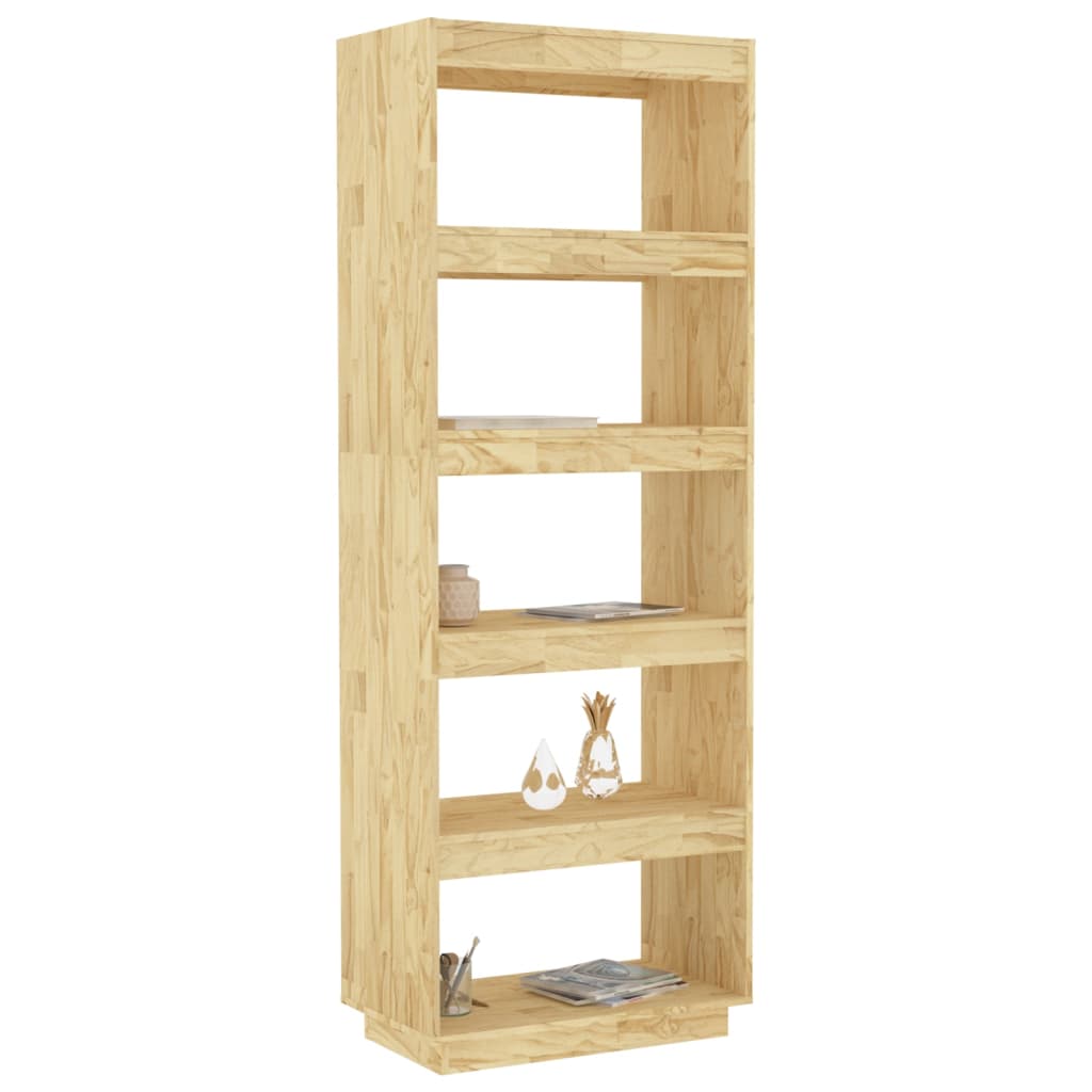 Boekenkast / Kamerscherm Massief Grenenhout 60 x 35 x 167 cm Naturel