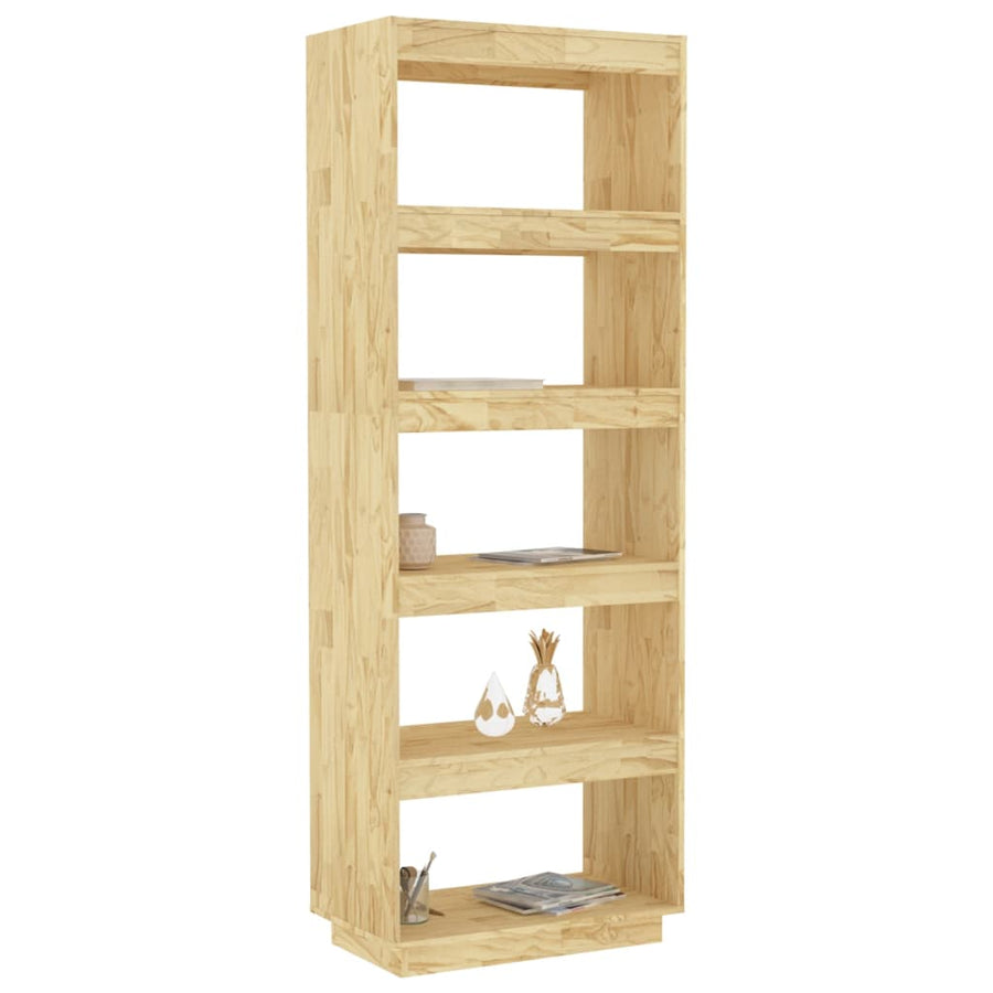 Boekenkast / Kamerscherm Massief Grenenhout 60 x 35 x 167 cm Naturel