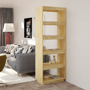 Boekenkast kamerscherm 60x35x167 cm massief grenenhout