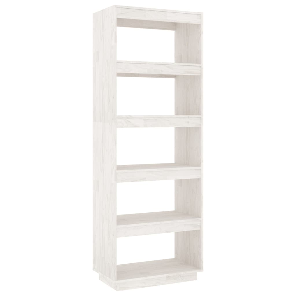Boekenkast/Kamerscherm Massief Grenenhout 60 x 35 x 167 cm Wit