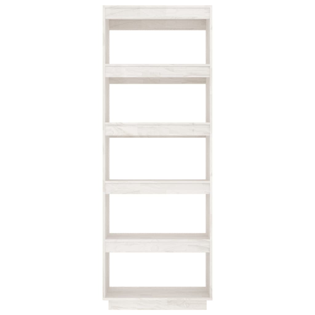 Boekenkast/Kamerscherm Massief Grenenhout 60 x 35 x 167 cm Wit