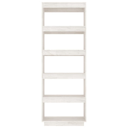 Boekenkast/Kamerscherm Massief Grenenhout 60 x 35 x 167 cm Wit