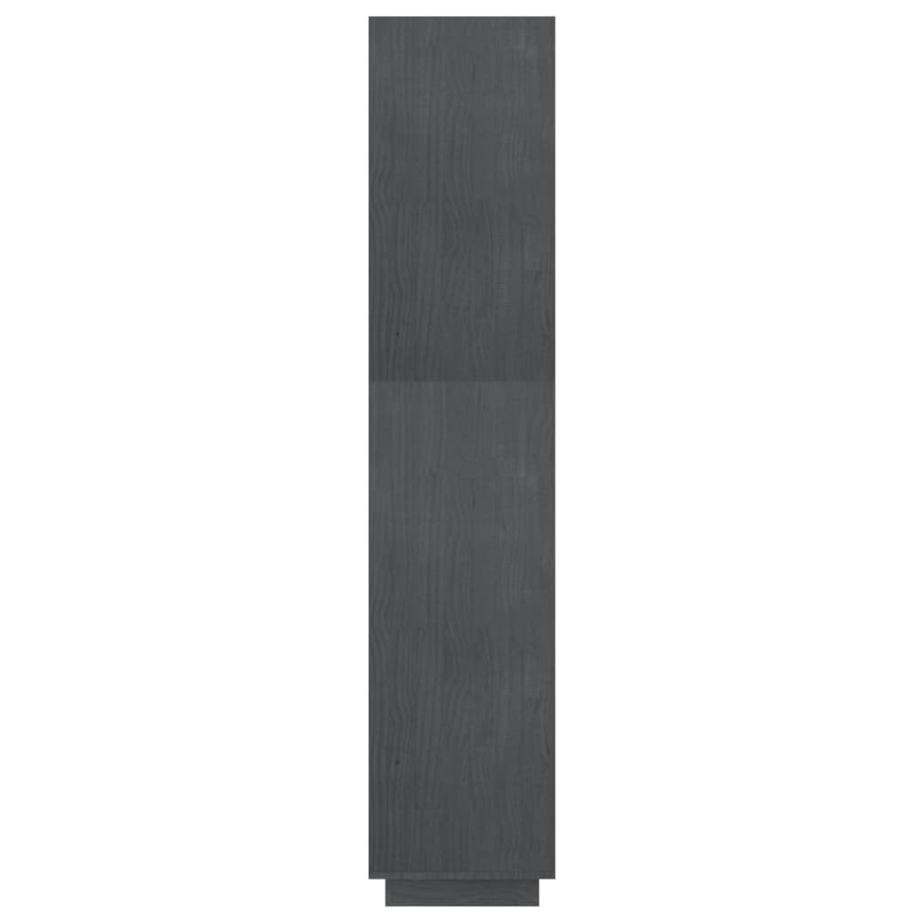 Boekenkast/kamerscherm 60x35x167 cm massief grenenhout grijs 60 x 35 x 167 cm Grijs