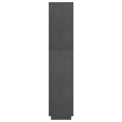 Boekenkast/kamerscherm 60x35x167 cm massief grenenhout grijs 60 x 35 x 167 cm Grijs