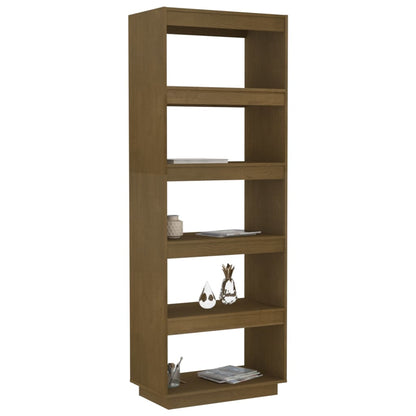Boekenkast/kamerscherm 60x35x167 cm grenenhout honingbruin 60 x 35 x 167 cm Honingbruin