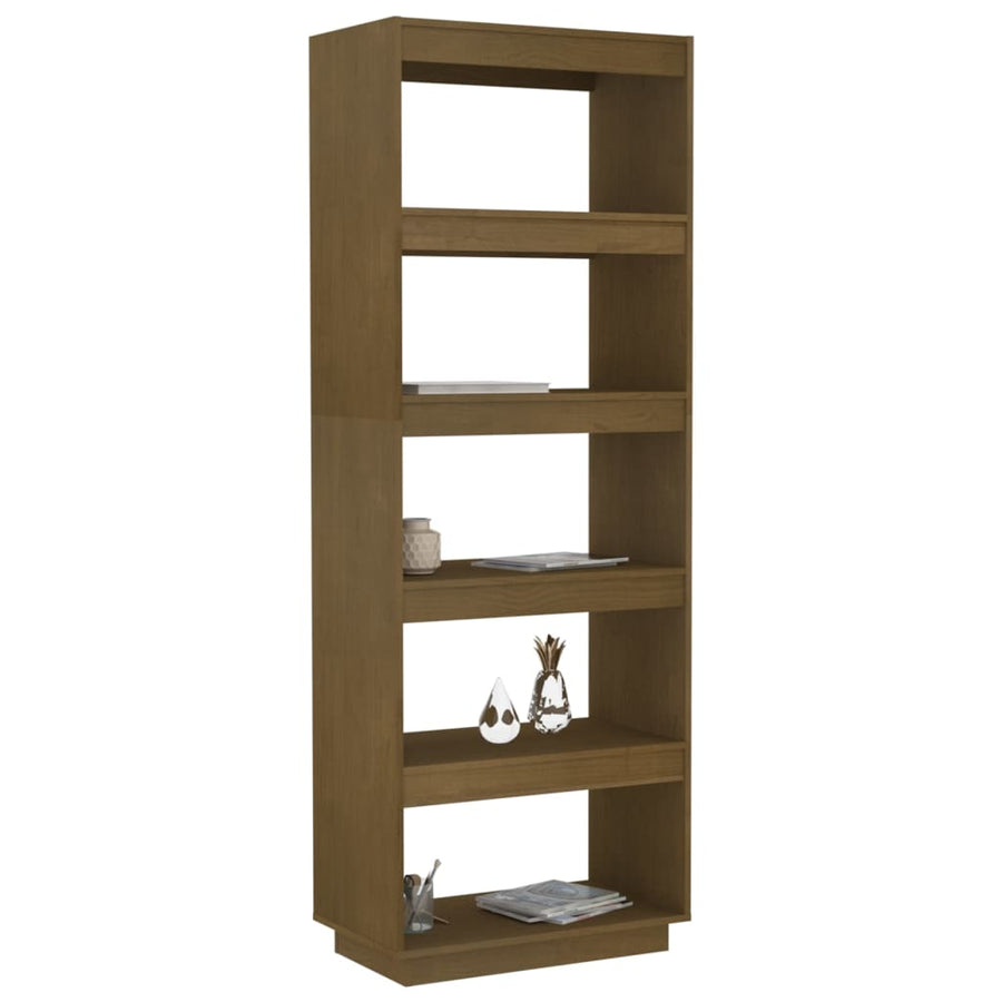 Boekenkast/kamerscherm 60x35x167 cm grenenhout honingbruin 60 x 35 x 167 cm Honingbruin
