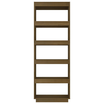 Boekenkast/kamerscherm 60x35x167 cm grenenhout honingbruin 60 x 35 x 167 cm Honingbruin