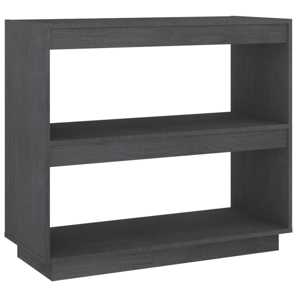 Boekenkast Massief Grenenhout 80 x 35 x 71 cm Grijs