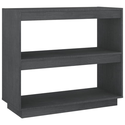 Boekenkast Massief Grenenhout 80 x 35 x 71 cm Grijs
