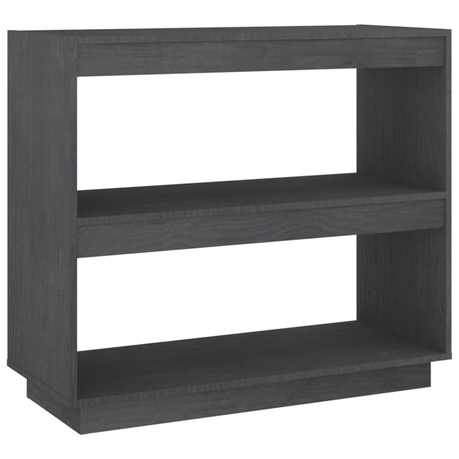 Boekenkast Massief Grenenhout 80 x 35 x 71 cm Grijs