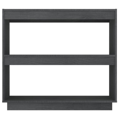 Boekenkast Massief Grenenhout 80 x 35 x 71 cm Grijs