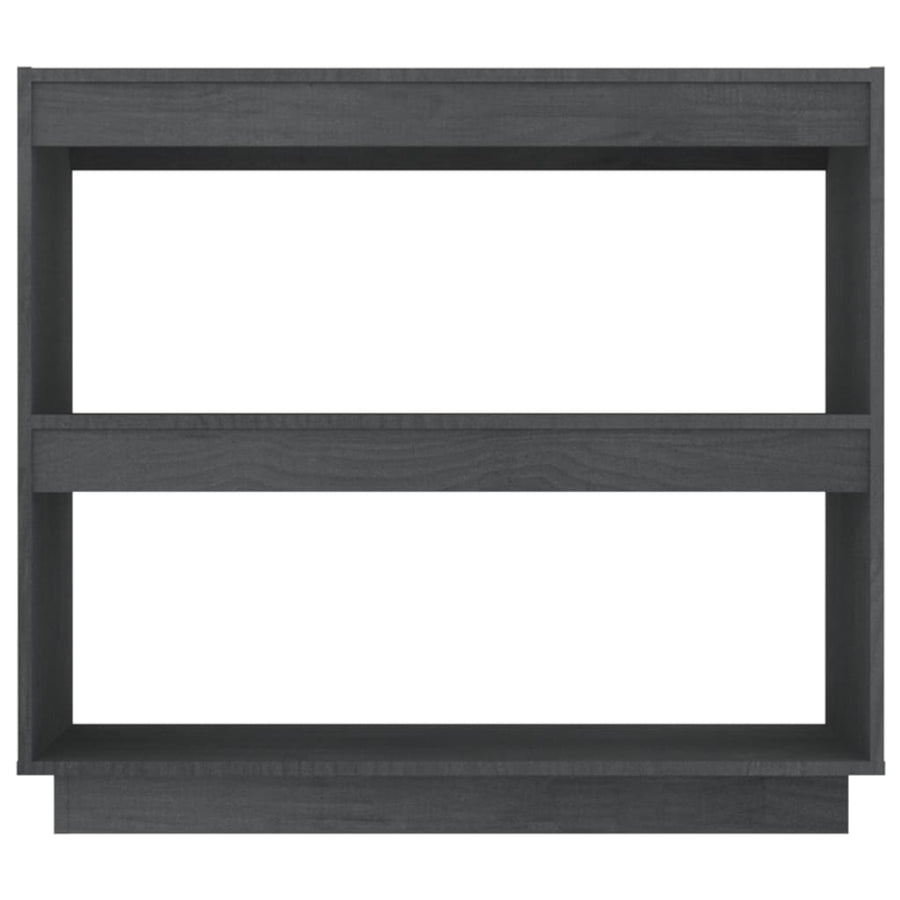 Boekenkast Massief Grenenhout 80 x 35 x 71 cm Grijs