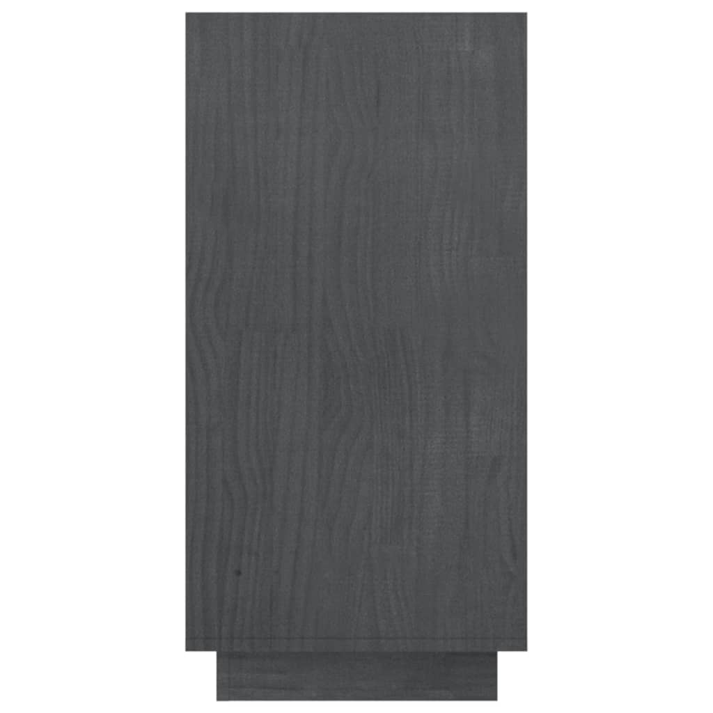 Boekenkast Massief Grenenhout 80 x 35 x 71 cm Grijs