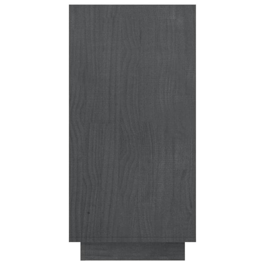 Boekenkast Massief Grenenhout 80 x 35 x 71 cm Grijs