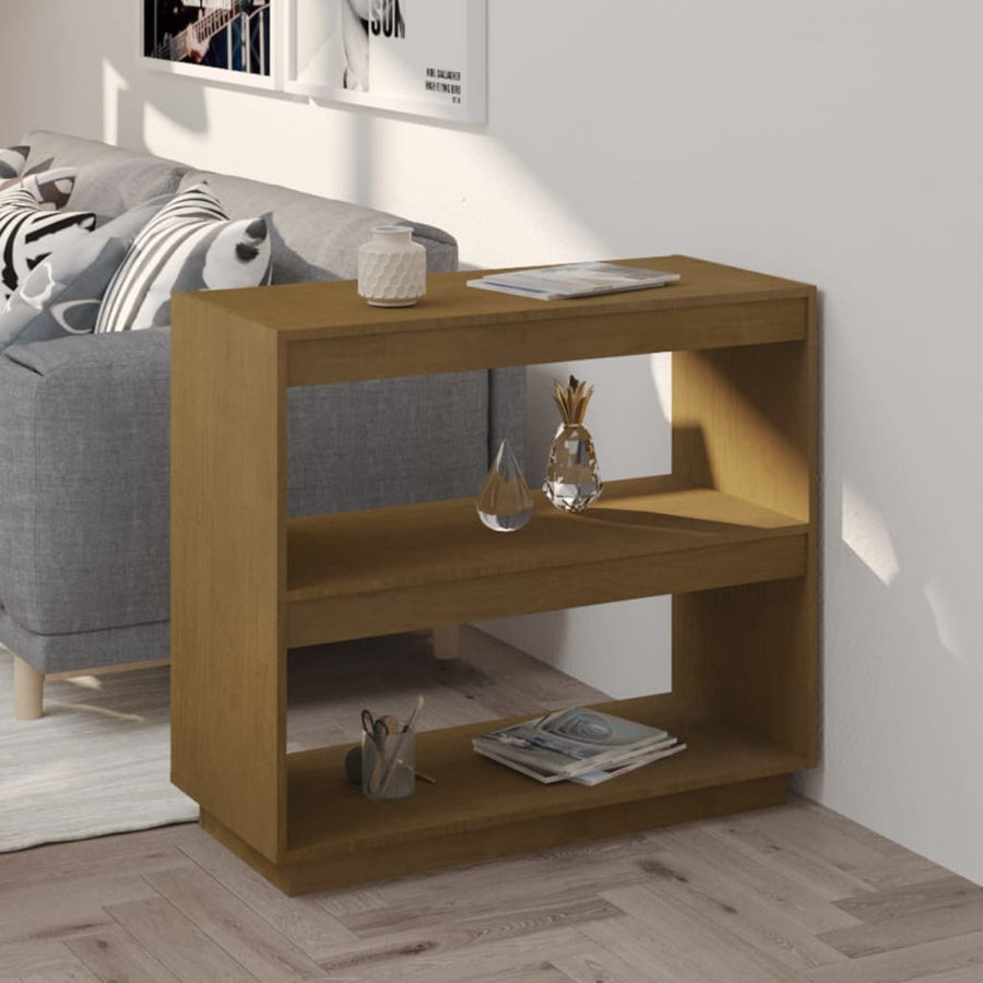 Boekenkast Massief Grenenhout 80 x 35 x 71 cm Honingbruin