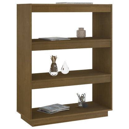 Boekenkast/kamerscherm 80x35x103 cm grenenhout honingbruin 80 x 35 x 103 cm Honingbruin