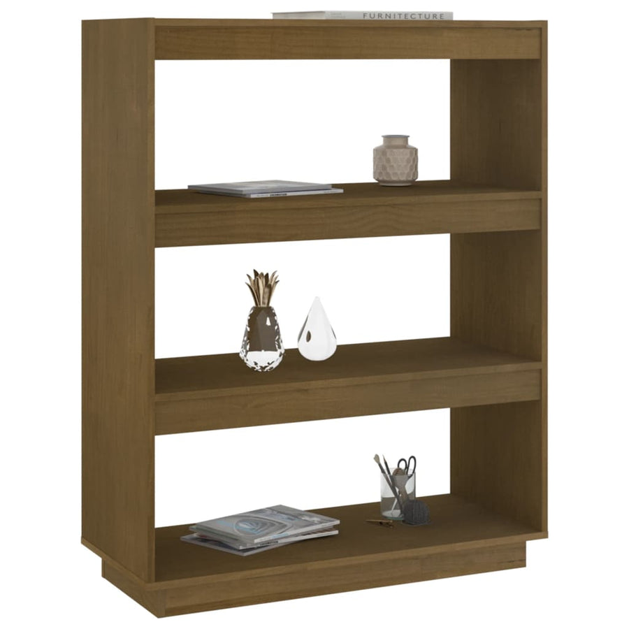 Boekenkast/kamerscherm 80x35x103 cm grenenhout honingbruin 80 x 35 x 103 cm Honingbruin