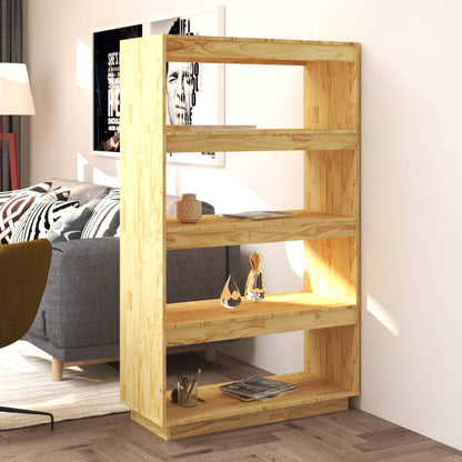 Boekenkast / Kamerscherm Massief Grenenhout 80 x 35 x 135 cm Naturel