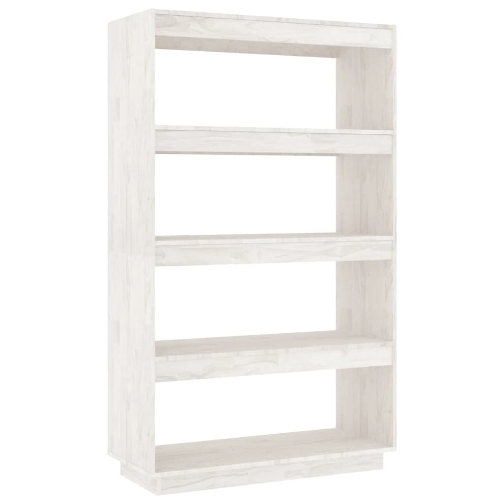 Boekenkast/Kamerscherm Massief Grenenhout 80 x 35 x 135 cm Wit