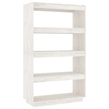 Boekenkast/Kamerscherm Massief Grenenhout 80 x 35 x 135 cm Wit