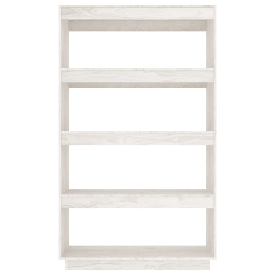 Boekenkast/Kamerscherm Massief Grenenhout 80 x 35 x 135 cm Wit