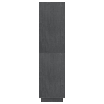 Boekenkast/kamerscherm 80x35x135 cm massief grenenhout grijs 80 x 35 x 135 cm Grijs