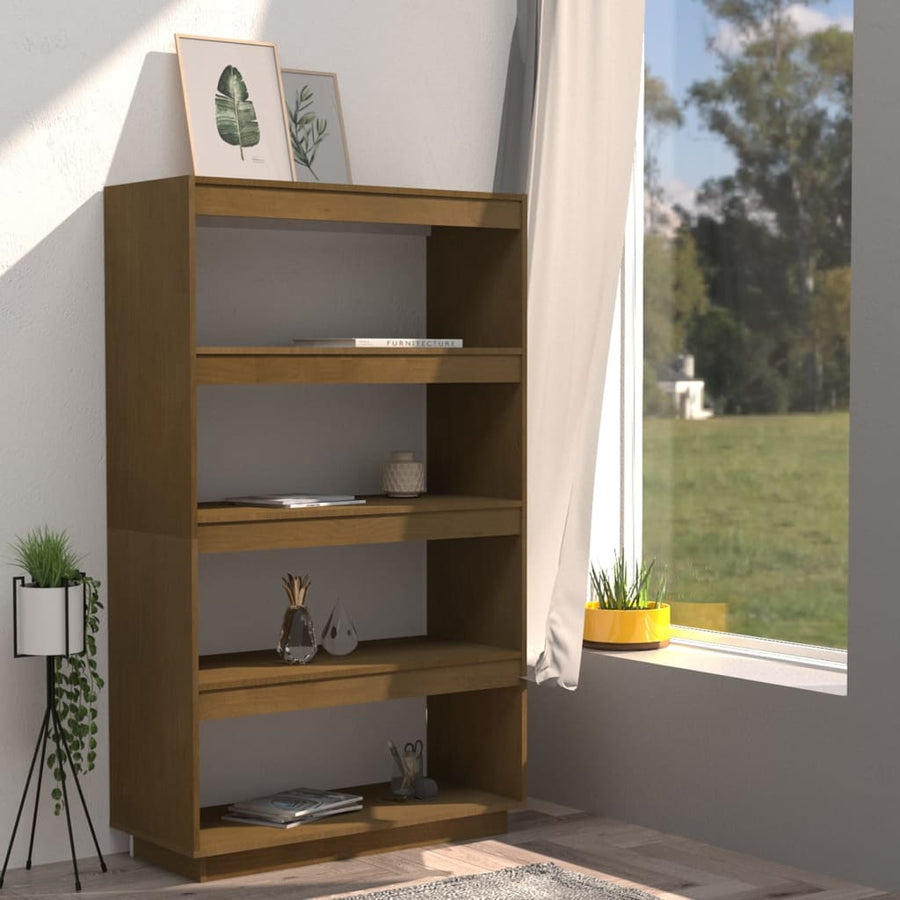 Boekenkast/Kamerscherm Grenenhout 80 x 35 x 135 cm Honingbruin