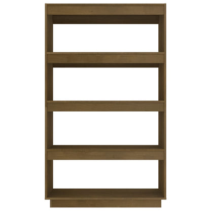 Boekenkast/Kamerscherm Grenenhout 80 x 35 x 135 cm Honingbruin