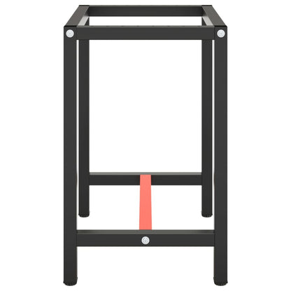 Werkbankframe Metaal Matzwart En Matrood 70 x 50 x 79 cm Met 1 stang
