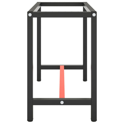 Werkbankframe Metaal Matzwart En Matrood 110 x 50 x 79 cm Met 1 stang