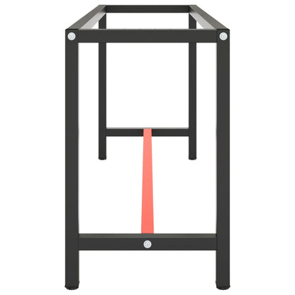 Werkbankframe Metaal Matzwart En Matrood 170 x 50 x 79 cm Met 1 stang