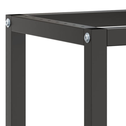 Werkbankframe Metaal Matzwart En Matrood 210 x 50 x 79 cm Met 1 stang