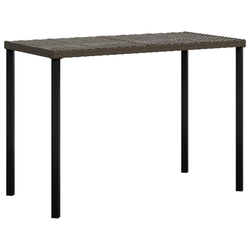 -Delige Loungeset Met Kussens L-Vormig Poly Rattan Bruin