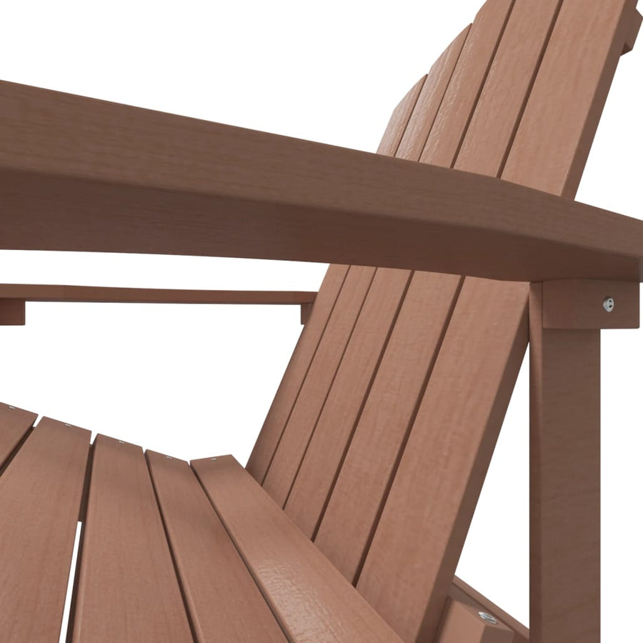 Tuinstoel Adirondack Hdpe 1 Bruin