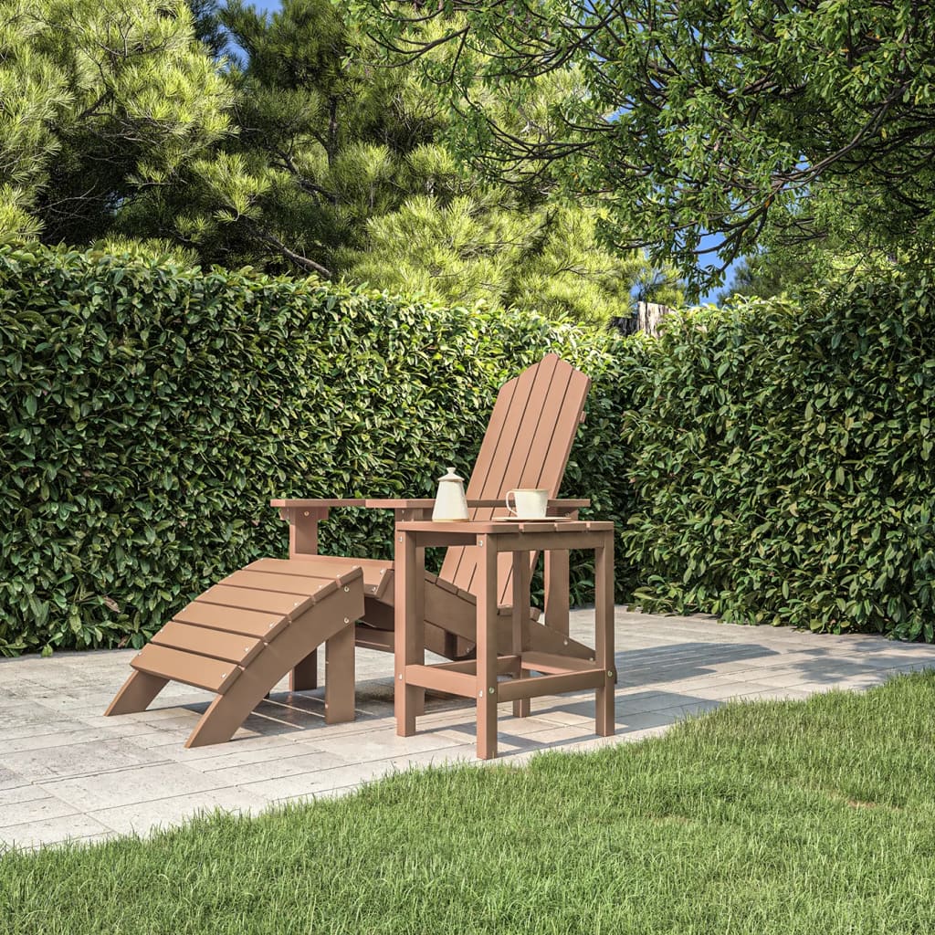 Tuintafel Adirondack 38X38X46 Cm Hdpe Bruin