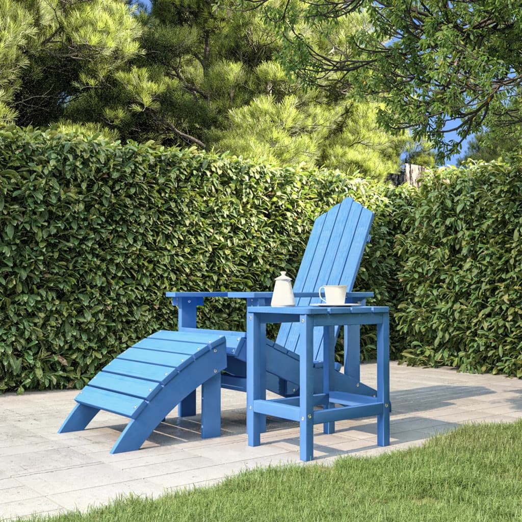 Tuintafel Adirondack 38X38X46 Cm Hdpe Aquablauw