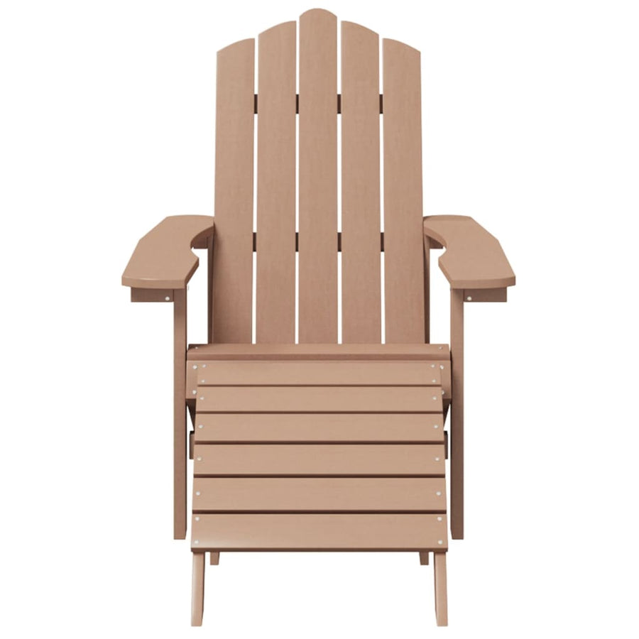 Tuinstoel Adirondack Met Voetenbank Hdpe 1