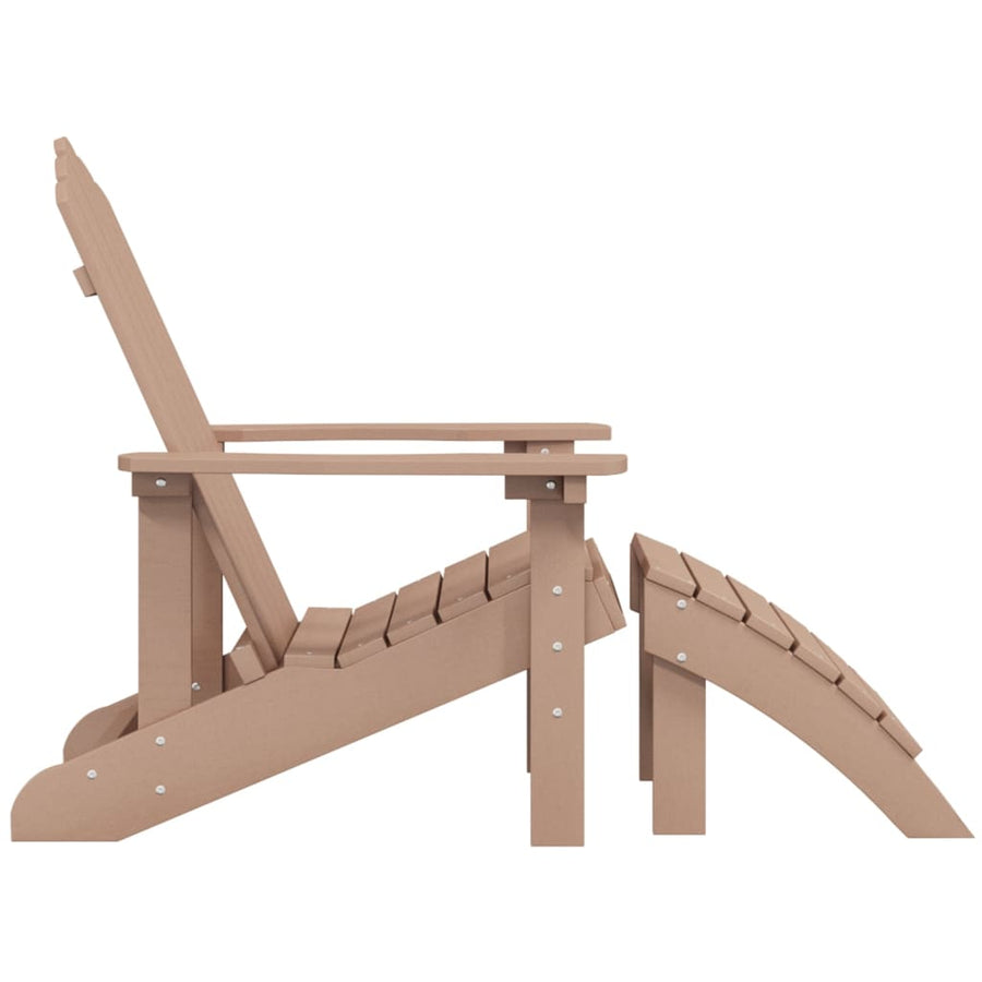 Tuinstoel Adirondack Met Voetenbank Hdpe 1