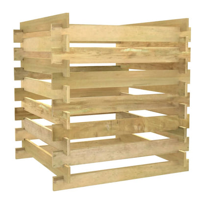 Tuincompostbak Gelat Geïmpregneerd Grenenhout 90 x 90 x 90 cm