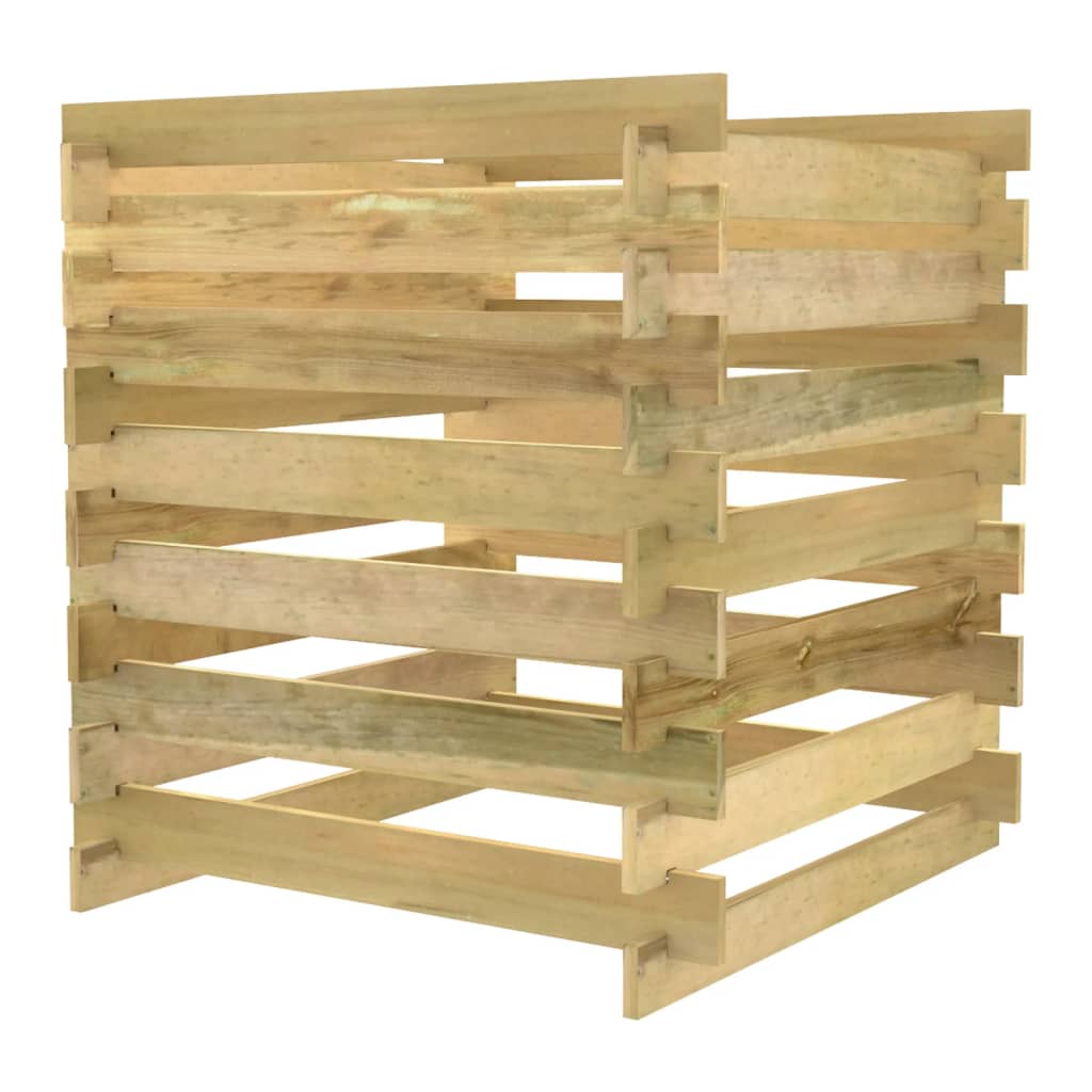 Tuincompostbak Gelat Geïmpregneerd Grenenhout 90 x 90 x 90 cm