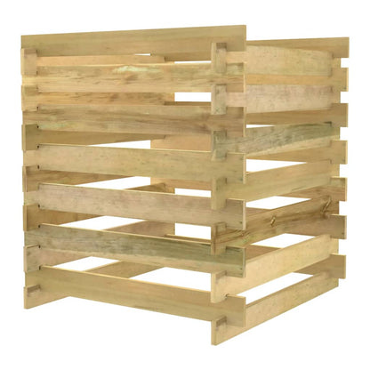 Tuincompostbak Gelat Geïmpregneerd Grenenhout 90 x 90 x 90 cm