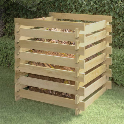 Tuincompostbak Gelat Geïmpregneerd Grenenhout 90 x 90 x 90 cm