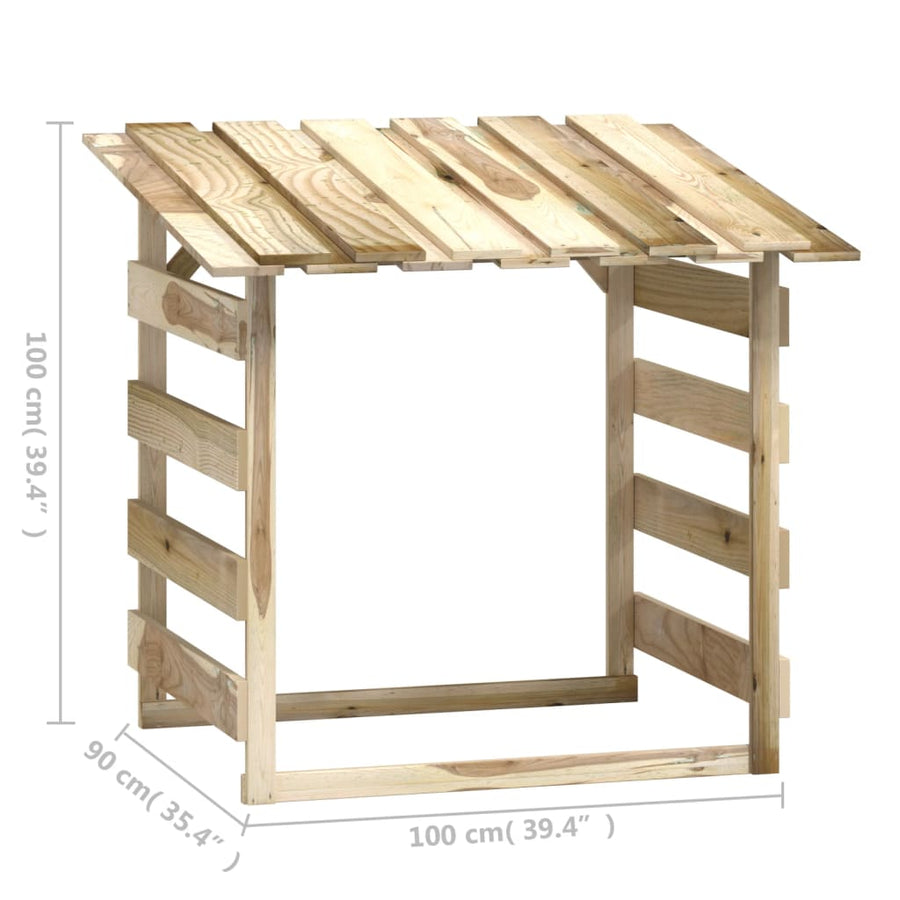 Pergola Met Dak Geïmpregneerd Grenenhout 1 100 x 90 x 100 cm