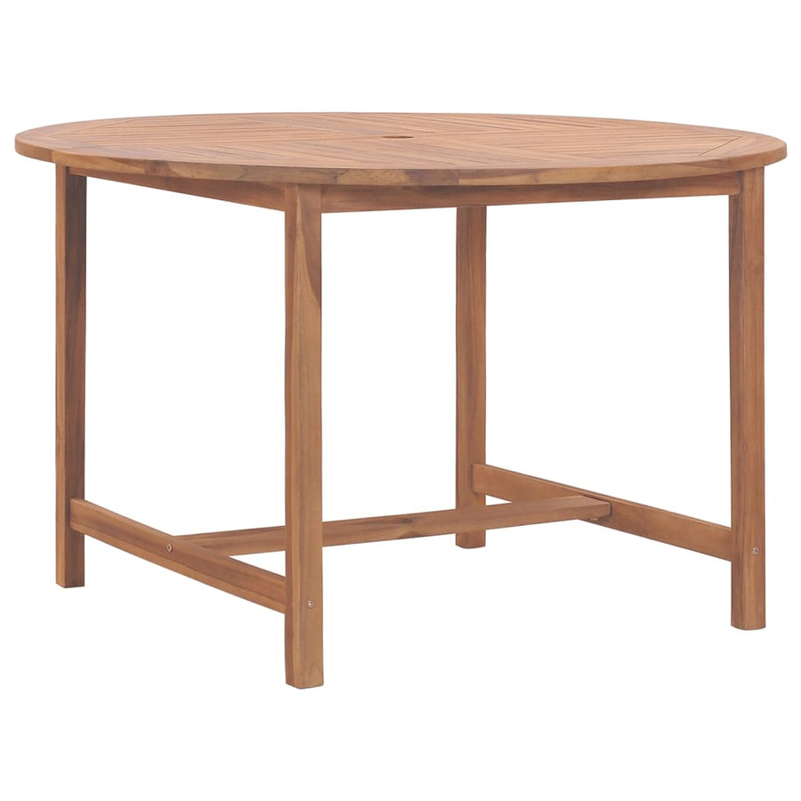 Tuintafel Ø110X75 Cm Massief Teakhout Rond