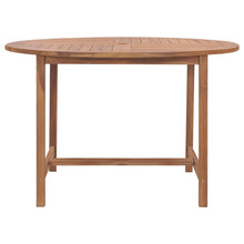 Tuintafel Ø110X75 Cm Massief Teakhout Rond